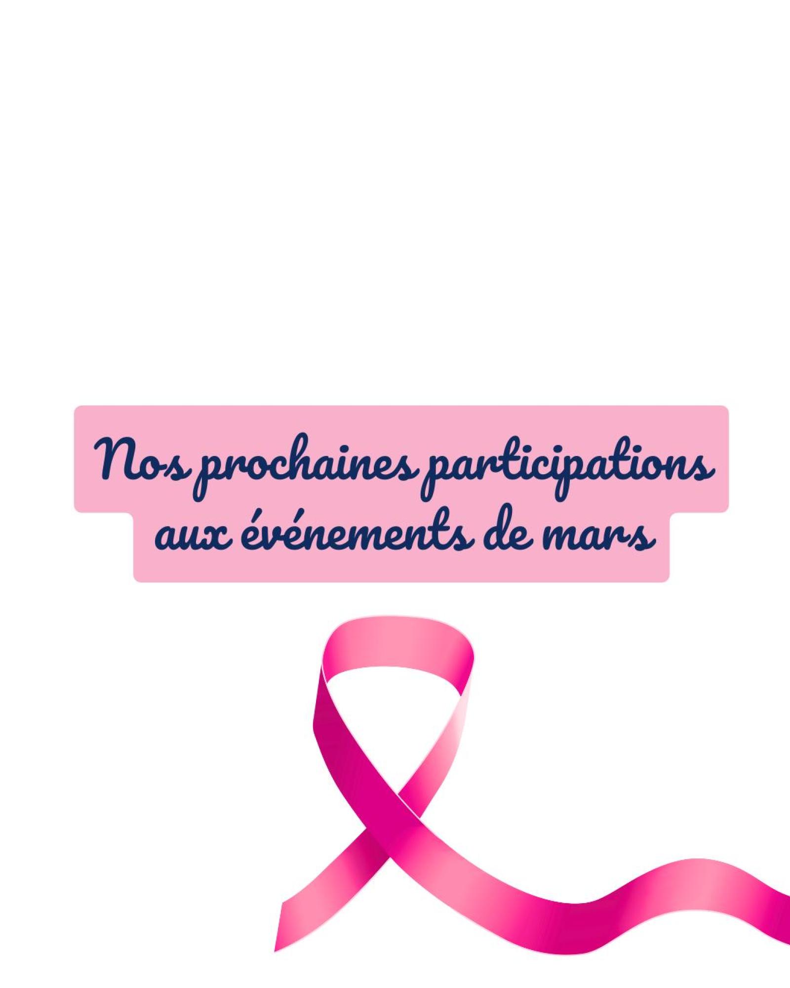 Nos prochaines participations aux événements du mois de mars 