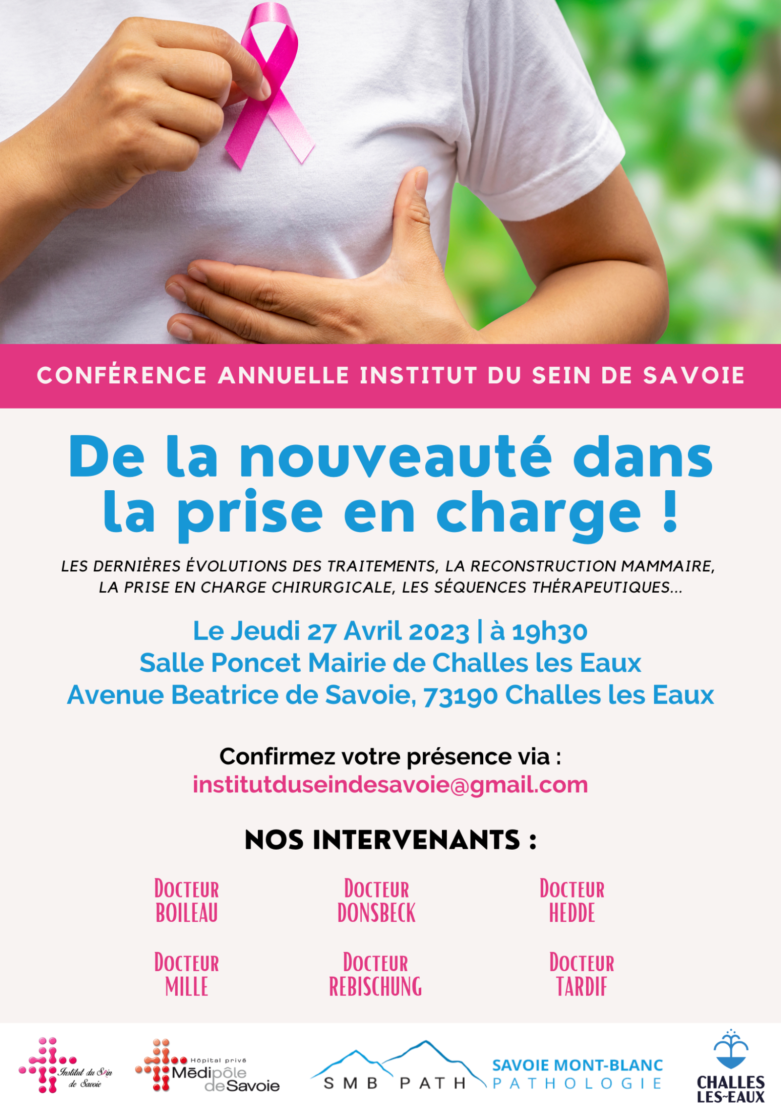 Conférence annuelle de l'Institut du Sein de Savoie