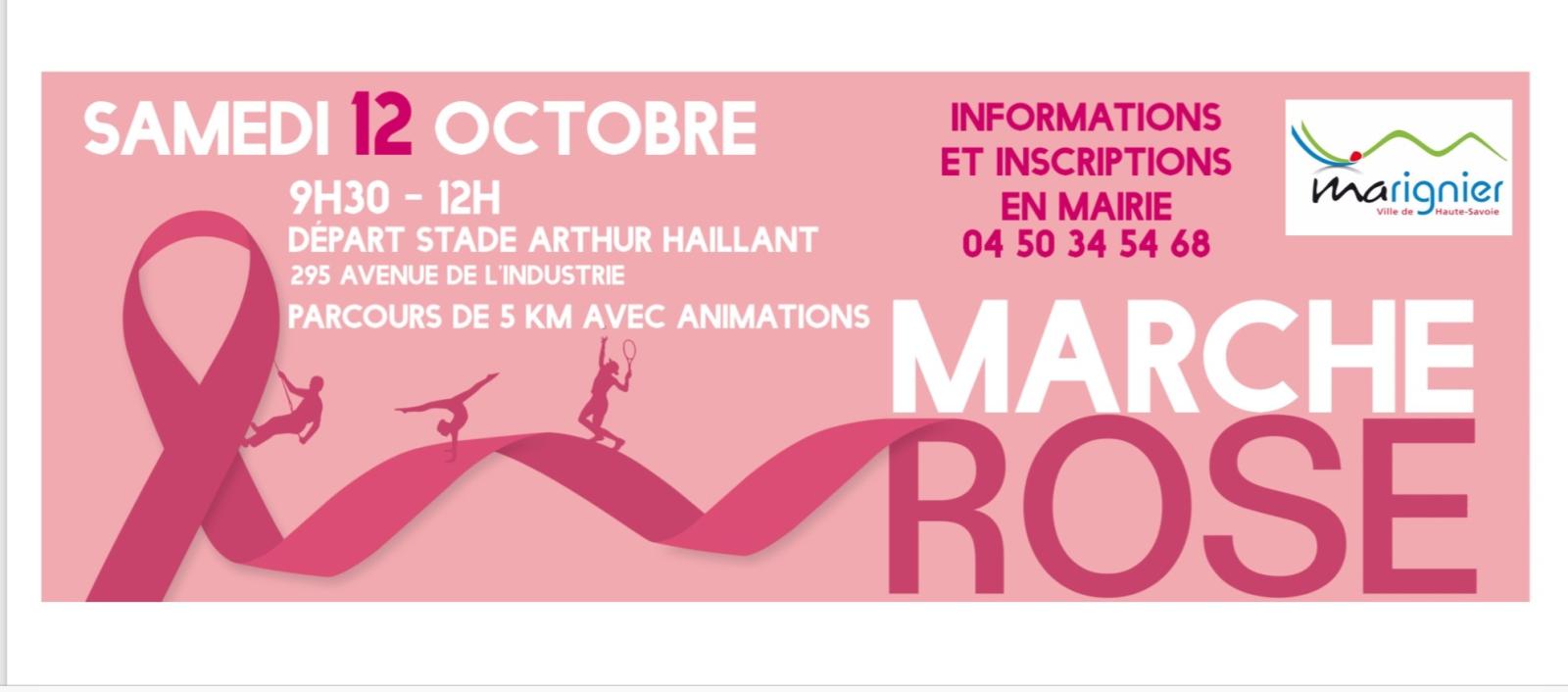 Marche Rose à Marignier
