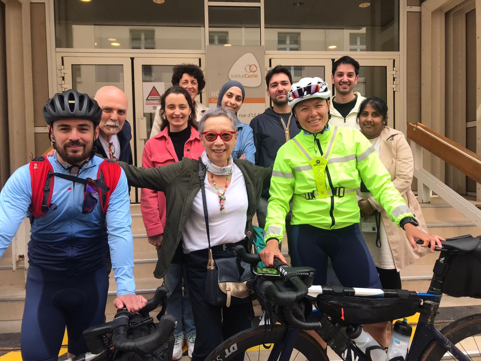 Arrivée Défi Vélo pour la recherche