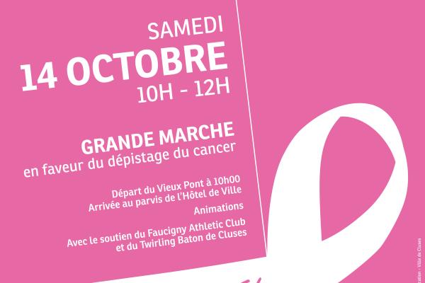 Cluses grande marche tous en rose