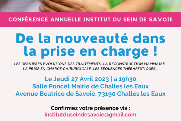 Conférence annuelle de l'Institut du Sein de Savoie