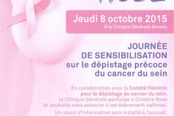 Journée de sensibilisation sur le dépistage précoce du cancer du sein