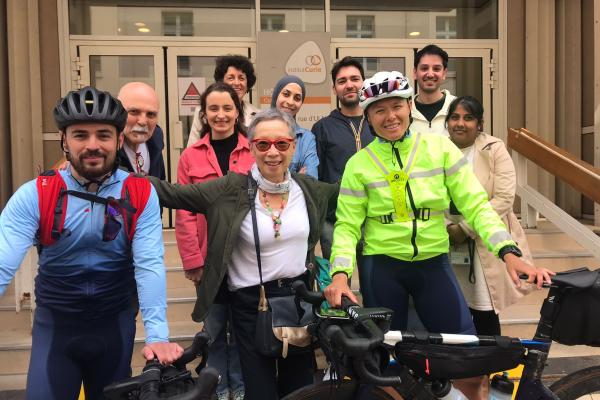 Arrivée Défi Vélo pour la recherche